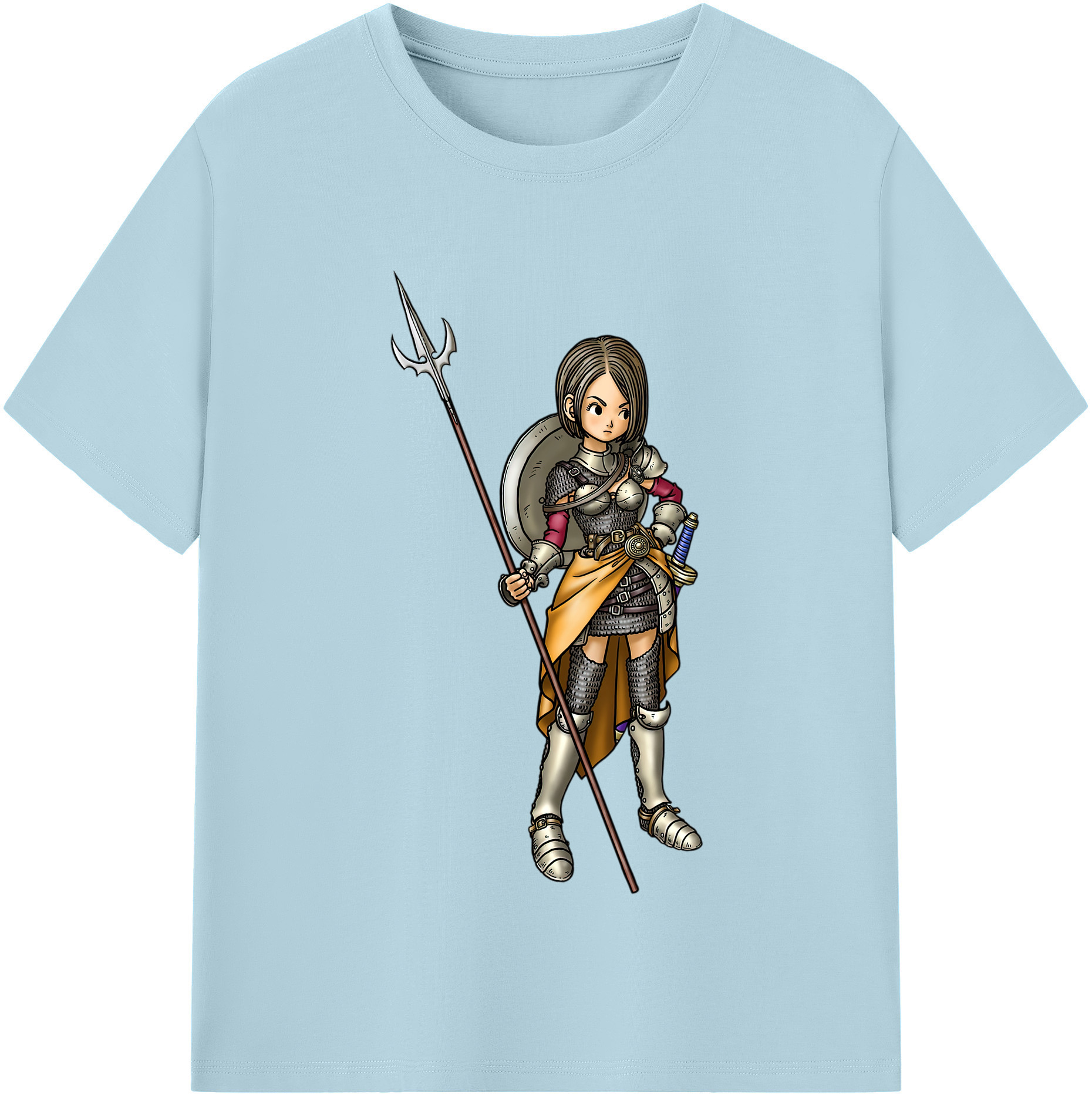 （画像用） ドラゴンクエスト Doragon Kuesuto Dragon Quest 綿100％半袖Tシャツ（フロントプリント）